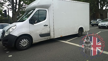 Professional man and van in London