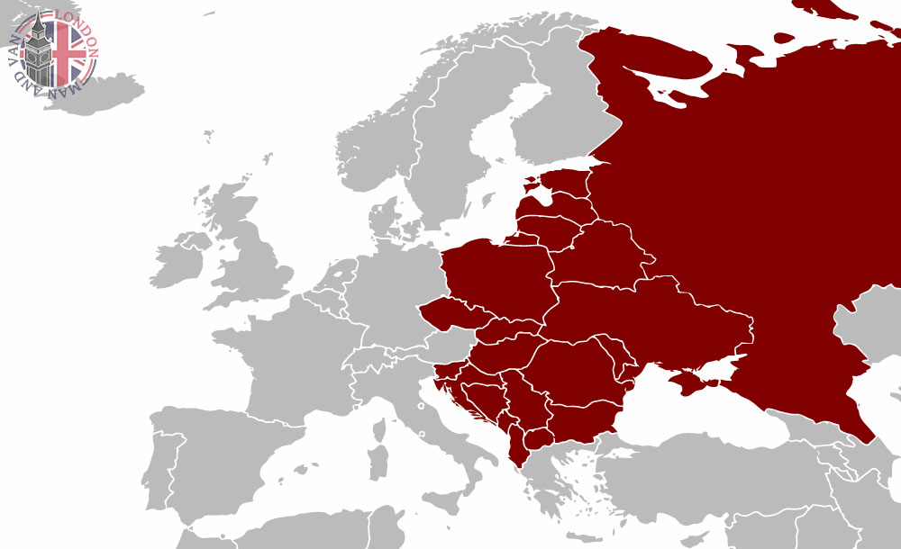 Map of East Europe